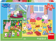 Opakowanie Puzzle 3x55 Świnka Peppa Na wakacjach