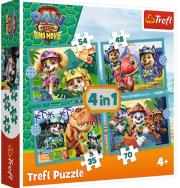 Opakowanie Puzzle 4w1 Historie z wyspy dinozaurów TREFL