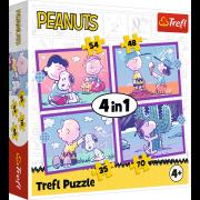 Opakowanie Puzzle 4w1 Peanuts Snoopy TREFL