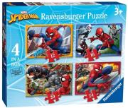 Puzzle 4w1 Spider-Man. Wydawca: Ravensburger. Dadada.pl Opakowanie Puzzle 4w1 Spider-Man