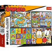 Opakowanie Puzzle 4x250 Garfield nie lubi poniedziałków TREFL