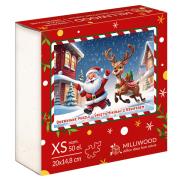 Opakowanie Puzzle 50 drewniane Christmas Mikołaj i Renifer
