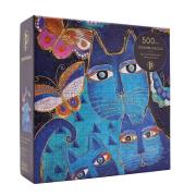 Puzzle 500 Blue Cats and Butterflies PA9947-5. Wydawca: Paperblanks. Dadada.pl Opakowanie Puzzle 500 Blue Cats and Butterflies PA9947-5
