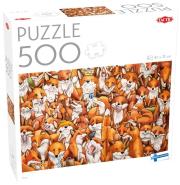 Okładka książki Puzzle 500 el. Foxes /59214/
