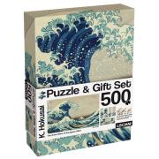 Opakowanie Puzzle 500 Hokusai Fala + zestaw podarunkowy