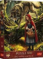 Opakowanie Puzzle 500 Premium Plus Czerwony Kapturek i Wilk