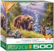 Opakowanie Puzzle 500 Rodzina niedźwiedzi Grizzli (XXL)