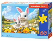 Opakowanie Puzzle 60 Bunnies in Flower CASTOR