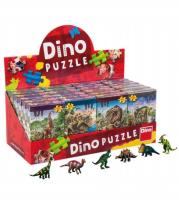 Opakowanie Puzzle 60 Dinozaury i figurka mix