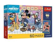 Opakowanie Puzzle 60 Disney Mysia ekipa + plakat TREFL