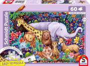 Opakowanie Puzzle 60 PQ Kolorowy świat zwierząt 114364