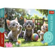PUZZLE 60 Trzy kociaki 17412. Wydawca: Trefl PAP. Dadada.pl Opakowanie PUZZLE 60 Trzy kociaki 17412