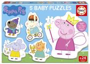 Opakowanie Puzzle Baby 3-5 elementów Świnka Peppa 113782