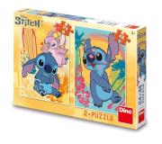 Opakowanie Puzzle Disney Zakochany Stitch 2w1 24 i 48el