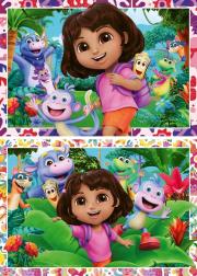 Opakowanie Puzzle dla dzieci 2D: Dora 2x24el