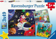 Puzzle dla dzieci 2D: Dzieci i nauka 3x49el. Wydawca: Ravensburger. Dadada.pl Opakowanie Puzzle dla dzieci 2D: Dzieci i nauka 3x49el
