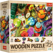 Opakowanie Puzzle drewniane 500+1 Kolorowe koktajle TREFL