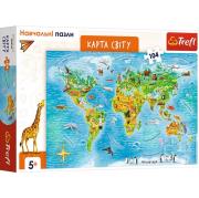 Puzzle edukacyjne 104 Mapa świata UA TREFL. Wydawca: Trefl. Dadada.pl Opakowanie Puzzle edukacyjne 104 Mapa świata UA TREFL