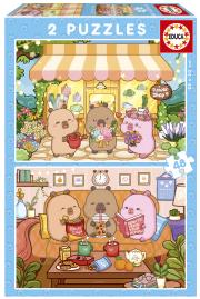 Opakowanie Puzzle Kapibary 2 x 48 el 114283