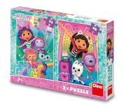 Opakowanie Puzzle Koci Domek Gabi Disco Party 2w1