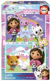 Opakowanie Puzzle Koci Domek Gabi drewniane 2 x 50 el 114270