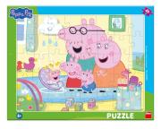 Opakowanie Puzzle ramkowe Świnka Peppa Rodzina 40el