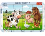 Opakowanie Puzzle ramkowe Wesoły dzień Bobasków TREFL