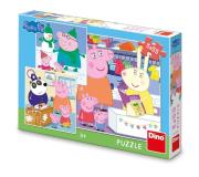 Opakowanie Puzzle Świnka Peppa 3x55el