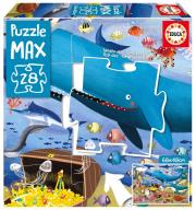 Puzzle XL 28 Podwodne zwierzęta. Wydawca: Educa. Dadada.pl Opakowanie Puzzle XL 28 Podwodne zwierzęta