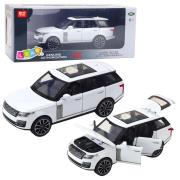 Opakowanie Range Rover metalowy suv światło dżwięk 1:32 biały