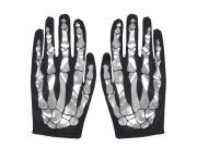 Rękawice szkielet srebrne 22cm. Wydawca: MFP. Dadada.pl Opakowanie Rękawice szkielet srebrne 22cm