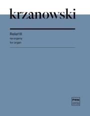 Okładka książki Relief III na organy
