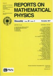 Okładka książki Reports on Mathematical Physics 80/3