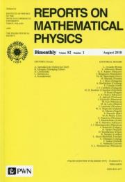 Okładka książki Reports on Mathematical Physics 82/1