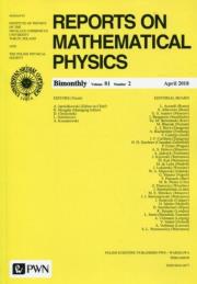 Okładka książki Reports on Mathematical Physics 82/2