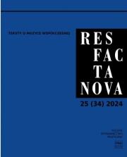 Okładka książki Res Facta Nova 25(34) 2024