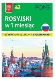 Okładka książki Rosyjski w 1 miesiąc. Szybki kurs językowy+MP3 w.4