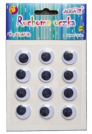 Opakowanie Ruchome oczka samoprzylepne 20 mm 12szt