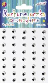 Opakowanie Ruchome oczka samoprzylepne 8mm 40szt