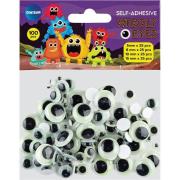Opakowanie Ruchome oczka samoprzylepne fluorestencyjne 100szt
