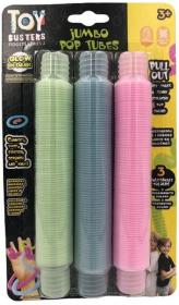 Rurki sensoryczne jumbo świecące w ciemności  fidget pop tubes 3 sztuki. Wydawca: BRANDED.ŚLIWIŃSKI. Dadada.pl Opakowanie Rurki sensoryczne jumbo świecące w ciemności  fidget pop tubes 3 sztuki