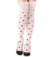 Opakowanie Samonośne pończochy kobiece białe w czerwone serca