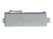 Opakowanie Saszetka mini z gumką na zeszyt Sharky jasno szara