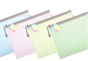 Opakowanie Saszetka na zamek A4 EVA pastel mix (10szt)