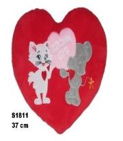Opakowanie Serce Kocham Cię - Kot 37cm MIX