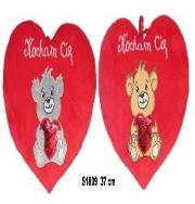 Opakowanie Serce Kocham Cię - Miś 37cm MIX