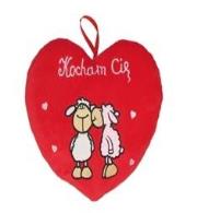 Opakowanie Serce Kocham Cię - Owce 15cm