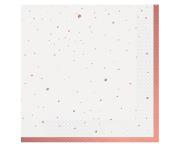 Opakowanie Serwetki Celebrate różowo-złote 33x33cm 20szt