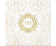 Opakowanie Serwetki Komunia IHS Ornament 33x33cm 20szt