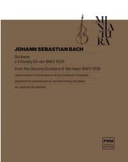 Okładka książki Siciliana z II Sonaty Es-dur BWV 1031